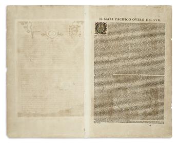 ORTELIUS, ABRAHAM. Maris Pacifici, Quod Vulgo Mar del Zur.